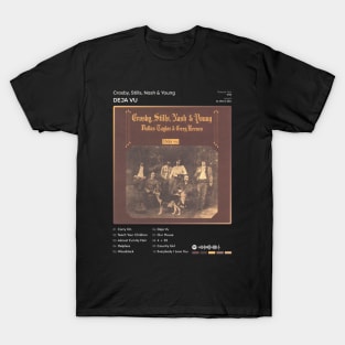 Crosby, Stills, Nash & Young - Deja Vu Tracklist Album T-Shirt